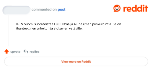 iptv suomi reddit review